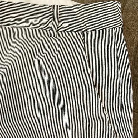 Ralph Lauren Charcoal Gray and White Striped Chinos - Picture 3 of 6